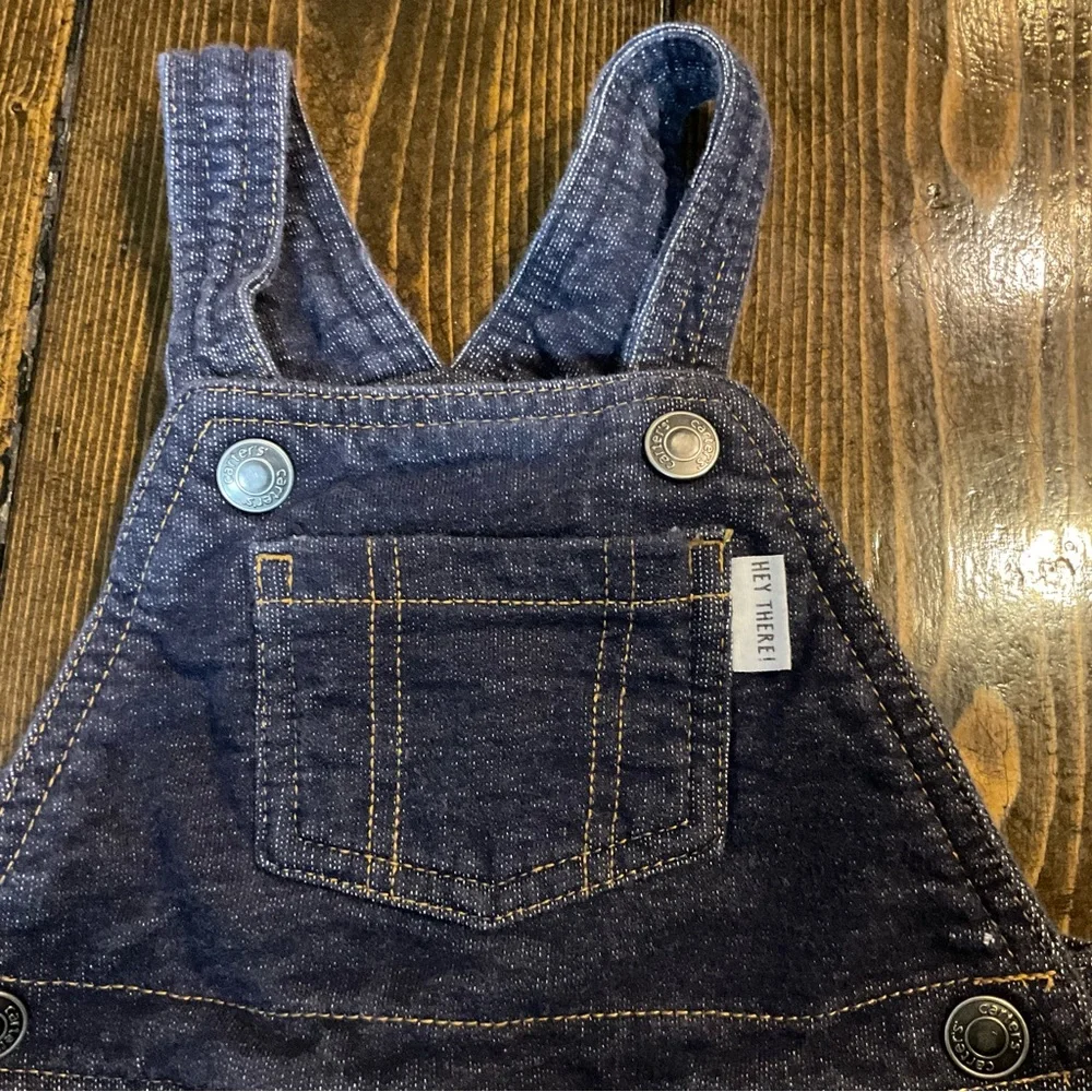 Carter's Blue Jumpsuit with Bib and Straps